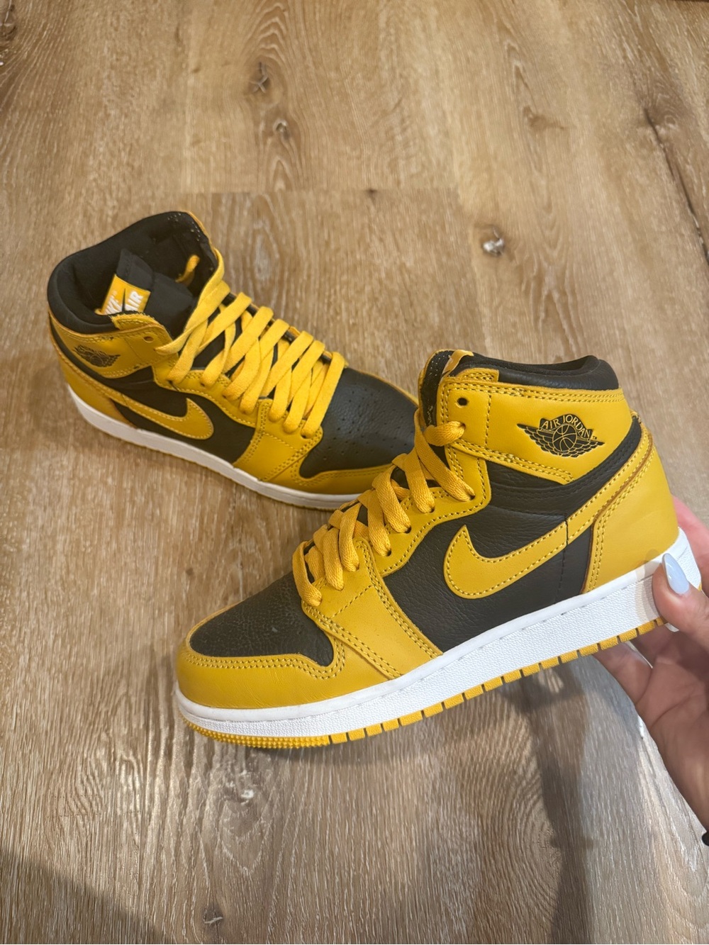 Jordan Men’s High-Top Sneakers — Yellow/Black